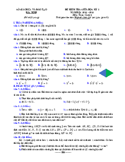 Đề kiểm tra giữa học kỳ 1 Toán 6 năm 2022 – 2023 sở GD&ĐT Bắc Ninh