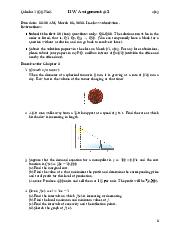 Homework Assignment for Chapter 4- Calculus 1 | Trường Đại học Quốc tế, Đại học Quốc gia Thành phố HCM