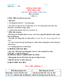 Bài 3: Trái chín Tuần 24 Tiết 3, 4 | Giáo án Tiếng Việt 2 học kì 2 | Chân trời sáng tạo