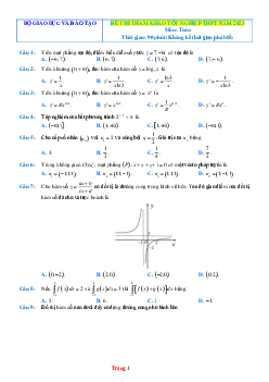 Đề tham khảo môn Toán năm 2023 (có lời giải chi tiết)