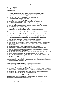 Übungen: Adjektive | Spanish Linguistic and Literature | Đại học Khoa học Xã hội và Nhân văn, Đại học Quốc gia Thành phố HCM