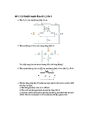 Đề 1. Lý thuyết mạch điện tử 2_Nh4 môn Lý thuyết mạch | Đại học Bách Khoa, Đại học Đà Nẵng