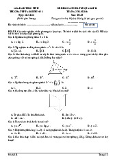 Đề khảo sát Toán 11 tháng 3 năm 2025 trường THPT Gia Bình 1 – Bắc Ninh