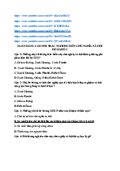 Ngân hàng câu hỏi trắc nghiệm môn Chủ nghĩa xã hội khoa học | Đại Học Hà Nội