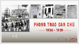 7 PHONG TRÀO DÂN CHỦ 1936 - 1939 (1) môn Lịch sử Đảng | Trường Đại học Sư Phạm Hà Nội