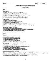 Ket Speaking Questions 2020 Practice 1 (Cambridge)