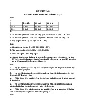 Bài tập Chương 11 Đo lường chi phí sinh hoạt | Đại Học Kinh tế Thành phố Hồ Chí Minh