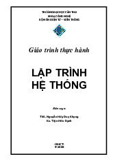 Giáo trình thực hành lập trình hệ thống | Đại học Cần Thơ