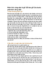 Phân tích công việc là gì? Để làm gì? Các bước phân tích công việc