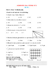 Đề thi cuối học kỳ 2 môn Toán lớp 2 năm học 2024 - 2025 - Đề số 1 | Bộ sách Cánh diều