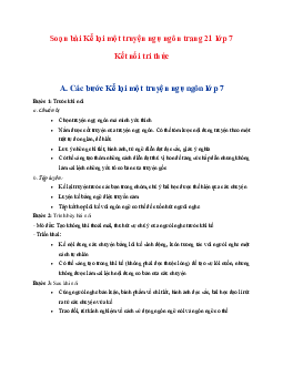 Soạn bài Kể lại một truyện ngụ ngôn | Ngữ văn 7 Tập 2 Kết nối tri thức