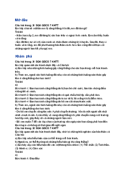 Giải GDCD 7 Bài 6 Ứng phó với tâm lí căng thẳng| Kết nối tri thức