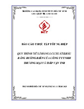 Báo Cáo Thực Tập Tốt Nghiệp: Quy Trình Xử Lý Hàng LCL Xuất Khẩu Môn Thực hành nghề nghiệp 2 | Trường Đại học Tài chính - Marketing