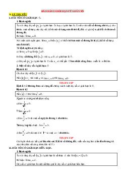 Bài giảng giới hạn của dãy số