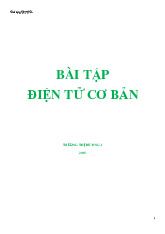 Bài tập môn Điện tử cơ bản  | Trường Cao đẳng nghề công nghệ cao Hà Nội