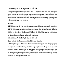 Soạn bài Thực hành tiếng Việt trang 78 | Ngữ văn 11 Kết nối tri thức