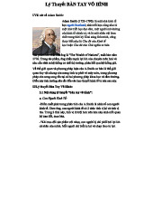 Lý Thuyết Bàn Tay Vô Hình của Adam Smith: Phân Tích và Ứng Dụng