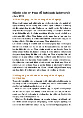 Mẫu lời cảm ơn trong đồ án tốt nghiệp hay nhất năm 2024