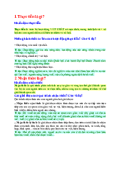 Thực tiễn và vai trò của thực tiễn - Triết học Mác - Lênin | Trường Đại học Mở Hà Nội