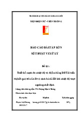 Thiết kế mạch đo nhiệt độ và độ ẩm bằng DHT11 hiển thị kết quả trên LCD và cảnh báo LED khi nhiệt độ vượt ngưỡng nhất định | Môn Kỹ thuật vi xử lý - Đại học Bách Khoa Hà Nội