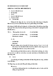 Đề cương ôn tập môn Dẫn luận ngôn ngữ | Đại Học Hà Nội