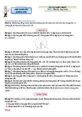 Phiếu Bài Tập Toán 9 Tiếp Tuyến Của Đường Tròn