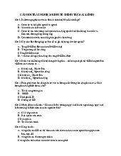 Tài Liệu Học Tập Trắc nghiệm ôn tập | Kinh tế chính trị Mác - Lênin | Đại học Tôn Đức Thắng