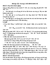Bài tập mẫu: Chương 1 - Mô hình Kinh tế và Tối đa hóa Lợi nhuận | Môn Kinh tế lượng - Học viện Chính sách và Phát triển