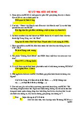 Trắc nghiệm ngắn môn tư tưởng Hồ Chí Minh