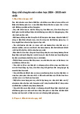 Quy chế chuyên môn năm học 2024 - 2025 mới nhất