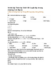 Vở bài tập Toán lớp 5 bài 138: Luyện tập chung chương 4 có đáp án