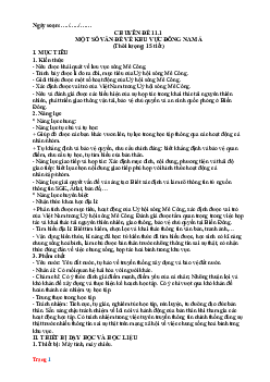 Giáo án chuyên đề Địa Lí 11 Kết nối tri thức cả năm