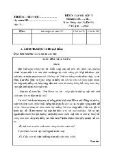 Đề ôn tập hè lớp 3 lên lớp 4 môn Tiếng Việt sách Cánh Diều - Đề 5