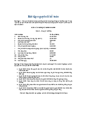 Bài tập trong sách bài tập - Nguyên lý kế toán | Đại học Kinh Tế Quốc Dân