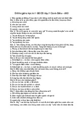 Đề thi giữa học kì 1 GDCD lớp 7 Cánh Diều - Đề 3