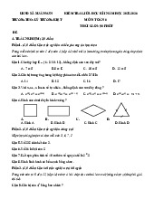 Đề giữa học kì 1 Toán 6 năm 2025 – 2026 trường THCS Lý Thường Kiệt – TP HCM