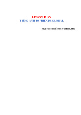 Lesson plan Tiếng anh 10 friends global - Unit introduction - Lesson a: vocabulary Likes and dislikes?