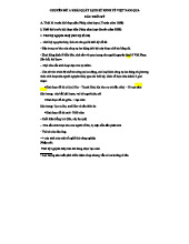 Chuyên đề 1: Tổng quan lịch sử kinh tế Việt Nam các thời kỳ