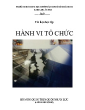 Tài liệu học tập môn Hành vi tổ chức | Đại học Kinh tế Thành phố Hồ Chí Minh