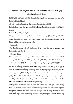 Giới thiệu về một bài hoặc thơ bức tranh, pho tượng theo lựa chọn cá nhân | Soạn văn 11 Chân trời sáng tạo
