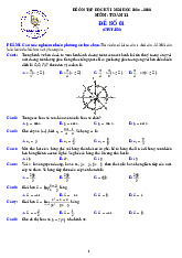 05 đề ôn tập cuối kỳ 1 Toán 11 năm học 2025 – 2026 cấu trúc 3-2-2-3