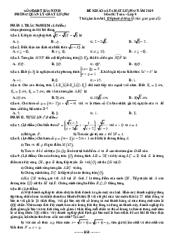 Đề khảo sát chất lượng Toán 9 năm 2019 sở GD&ĐT Bắc Ninh