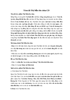 Tóm tắt Thị Mầu lên chùa Ngữ Văn 10 Cánh diều