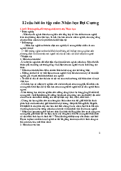 Top 12 câu hỏi ôn tập môn Nhân học Đại Cương | Đại học Sư Phạm Hà Nội