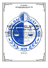 Bài thi kết thúc học phần Tư duy: Khái niệm, đặc điểm và phân loại tư duy môn Tâm lý học đại cương | Trường Đại học Luật Hà Nội