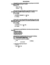Bài tập Toán tài chính - Lãi suất và Phân tích Tài chính (Mã khóa học: TTT)