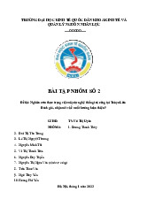 Nghiên cứu thực trạng việc xây dựng hệ thống trả công tại Tokyo Life. Đánh giá, nhận xét và đề xuất hướng hoàn thiện? | Bài tập nhóm môn Chủ nghĩa xã hội Neu