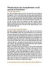 Tthuyết công lợi của Jeremy Bentham và mối quan hệ với kinh tế học?