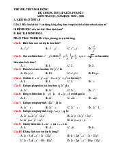 Đề cương giữa học kì 1 Toán 8 năm 2025 – 2026 trường THCS Mai Động – Hà Nội