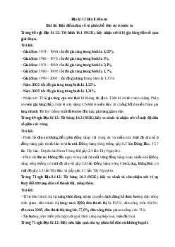 Giải bài tập SGK Địa Lý lớp 12 Bài 16: Đặc điểm dân số và phân bố dân cư ở nước ta
